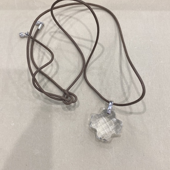 Swarovski Thick Cross Pendant Necklace - Picture 2 of 5